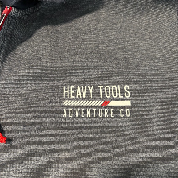 Heavy Tools Men’s Gray and Navy Full-Zip Jacket – Size XXL - Picture 3 of 4